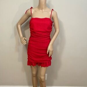 Lovers + Friends Amy Mini Red Dress